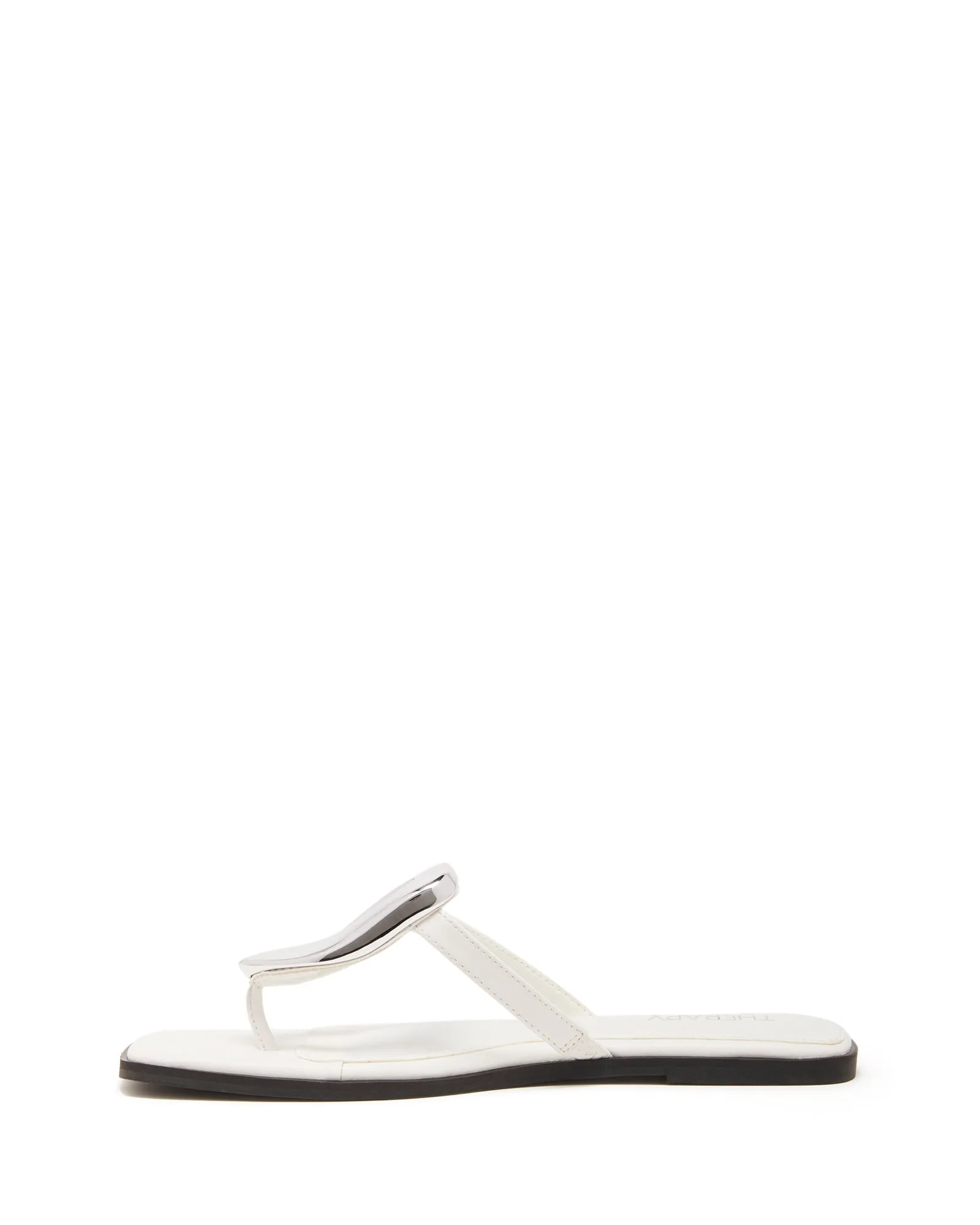 Sandale Guild Thong Blanc Lisse