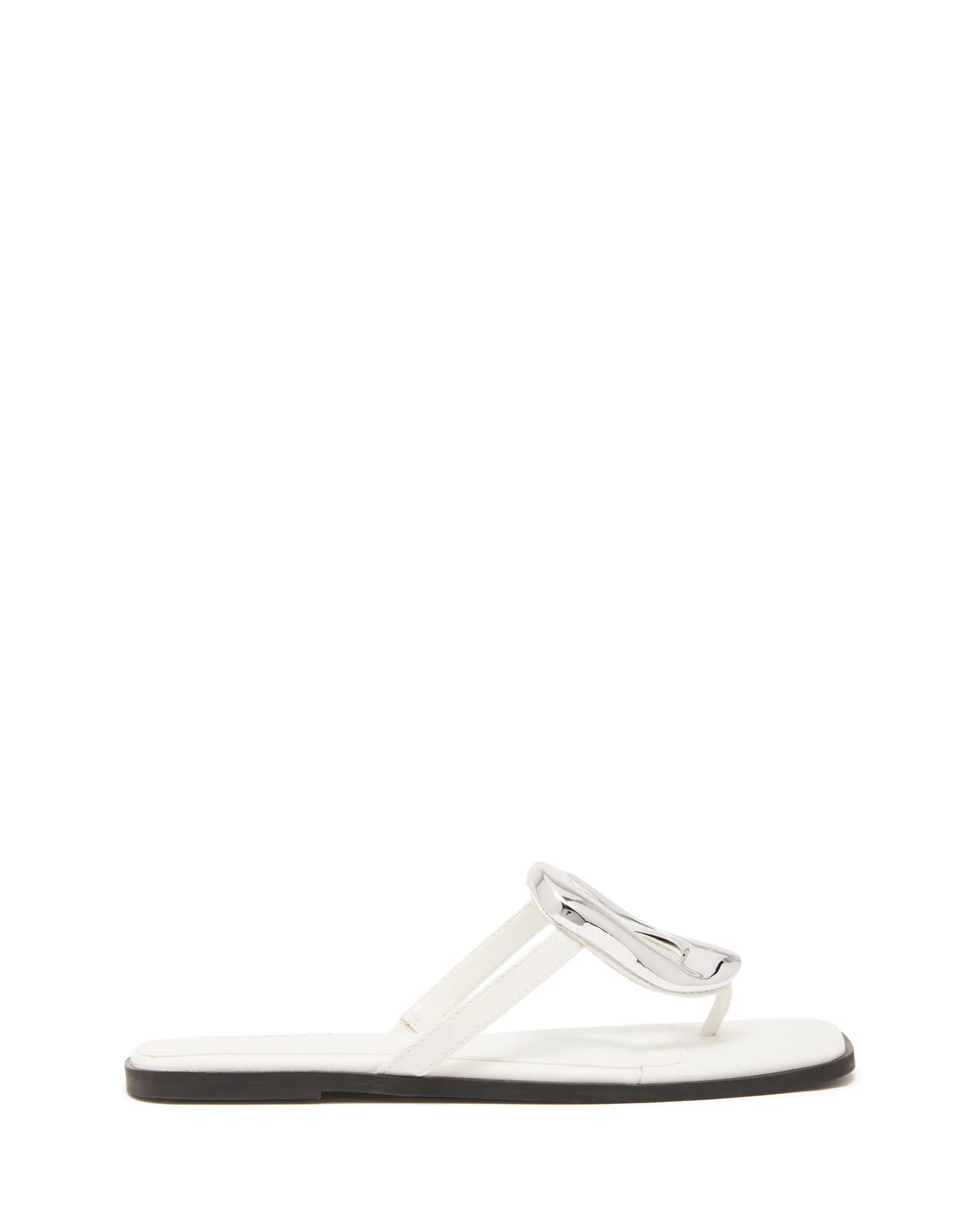 Sandale Guild Thong Blanc Lisse