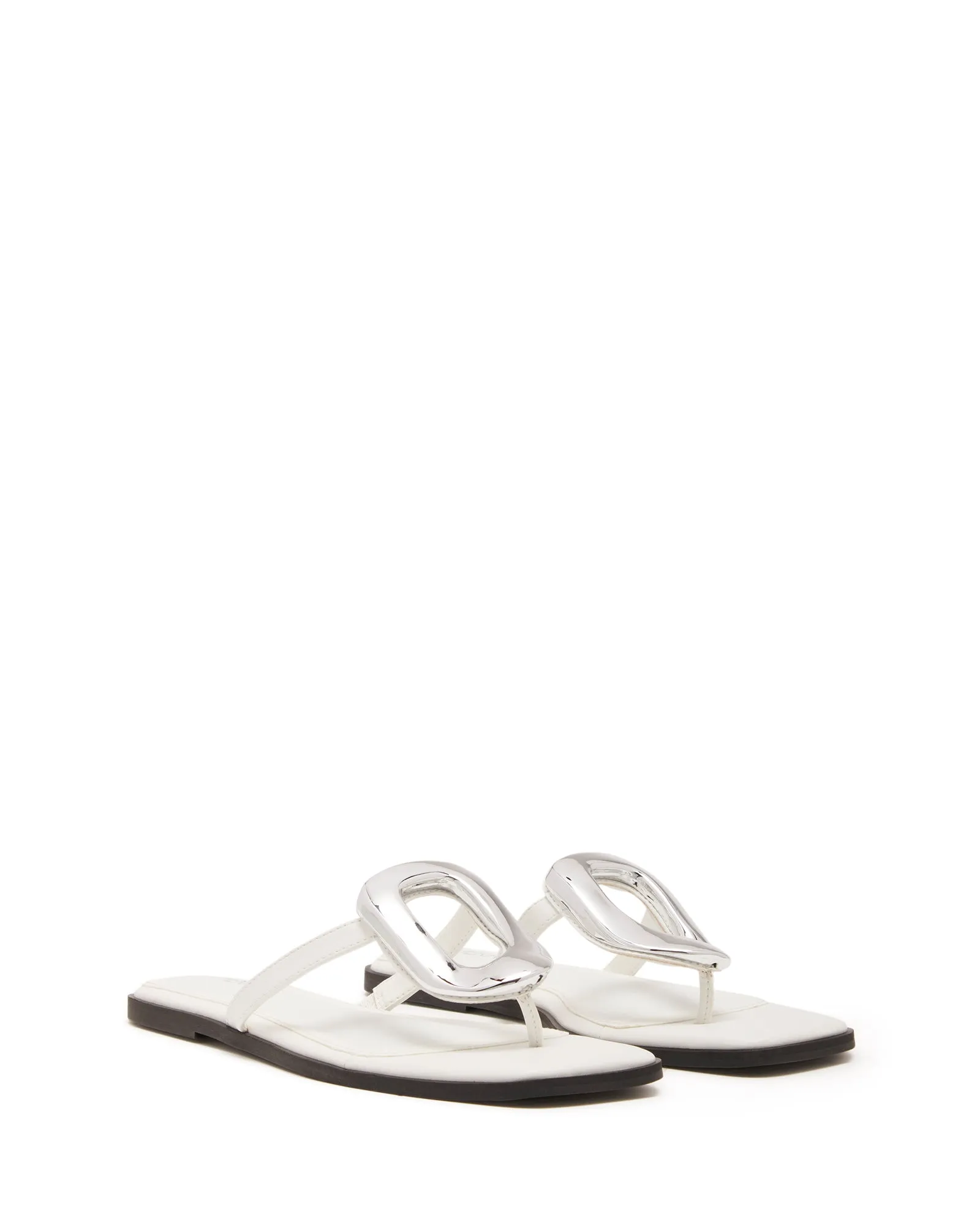 Sandale Guild Thong Blanc Lisse