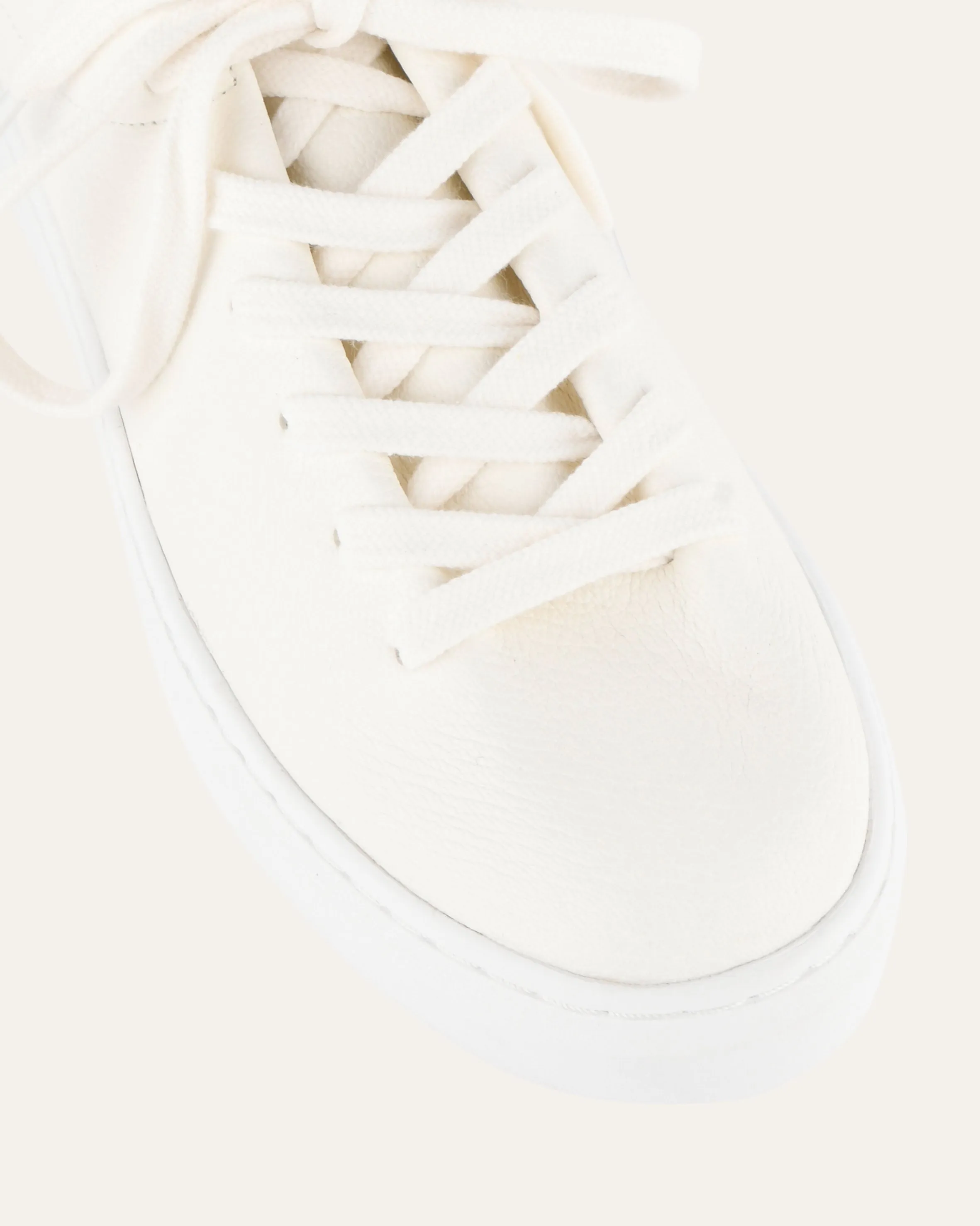 BASKETS HEAT EN CUIR BLANC OFF-WHITE