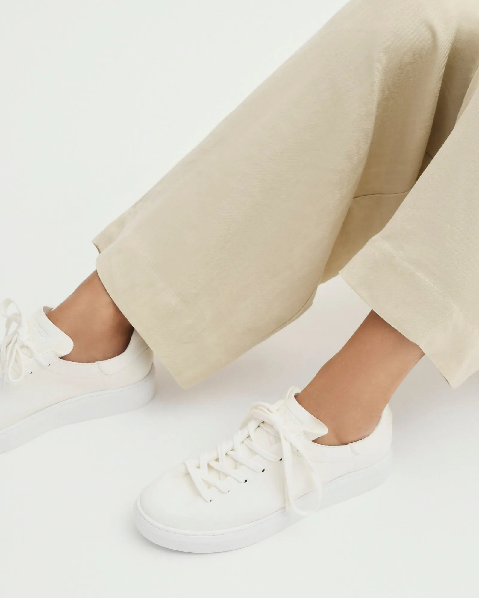BASKETS HEAT EN CUIR BLANC OFF-WHITE