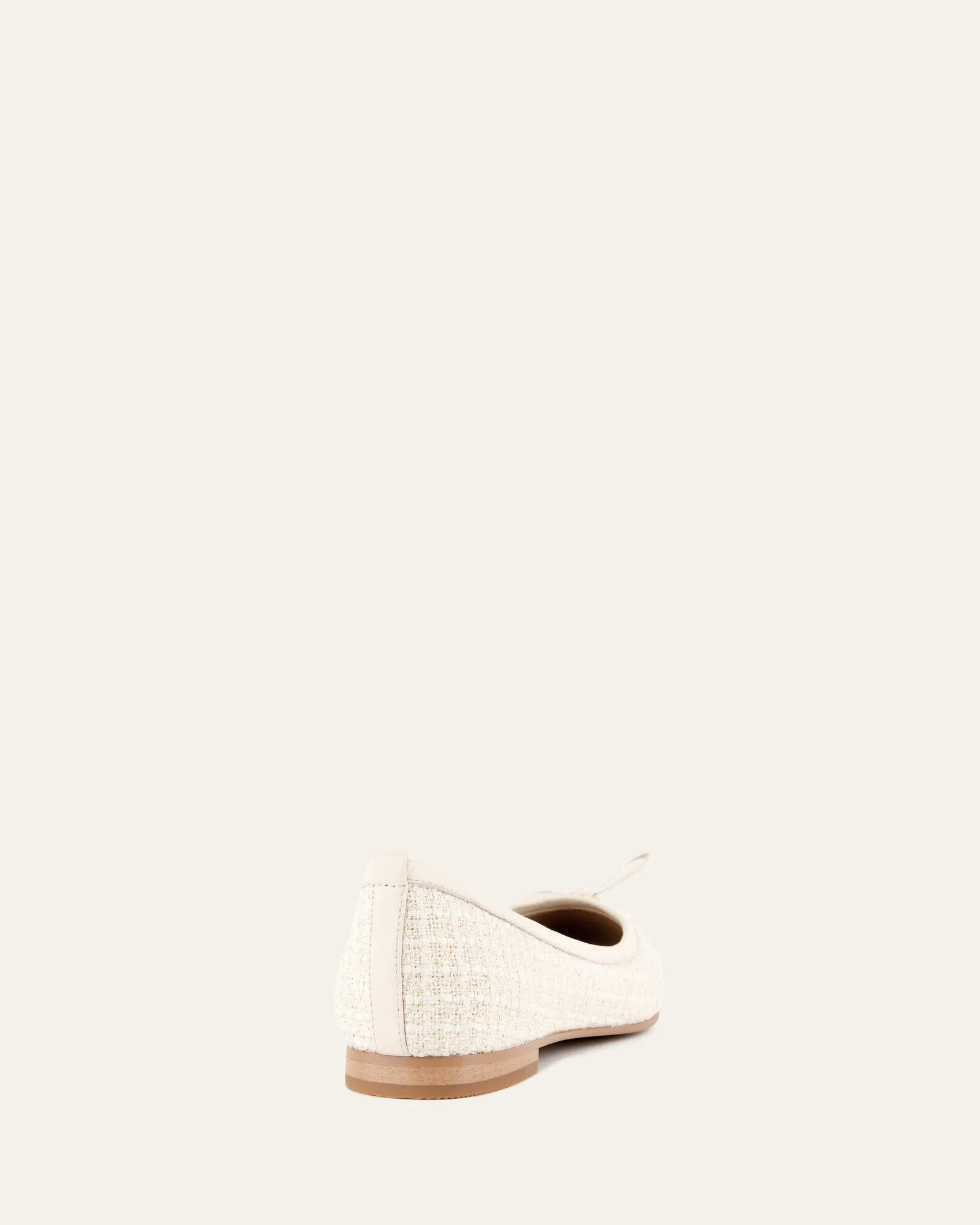 HERMIONE BALLERINES EN TISSU OFF WHITE TRESSÉ
