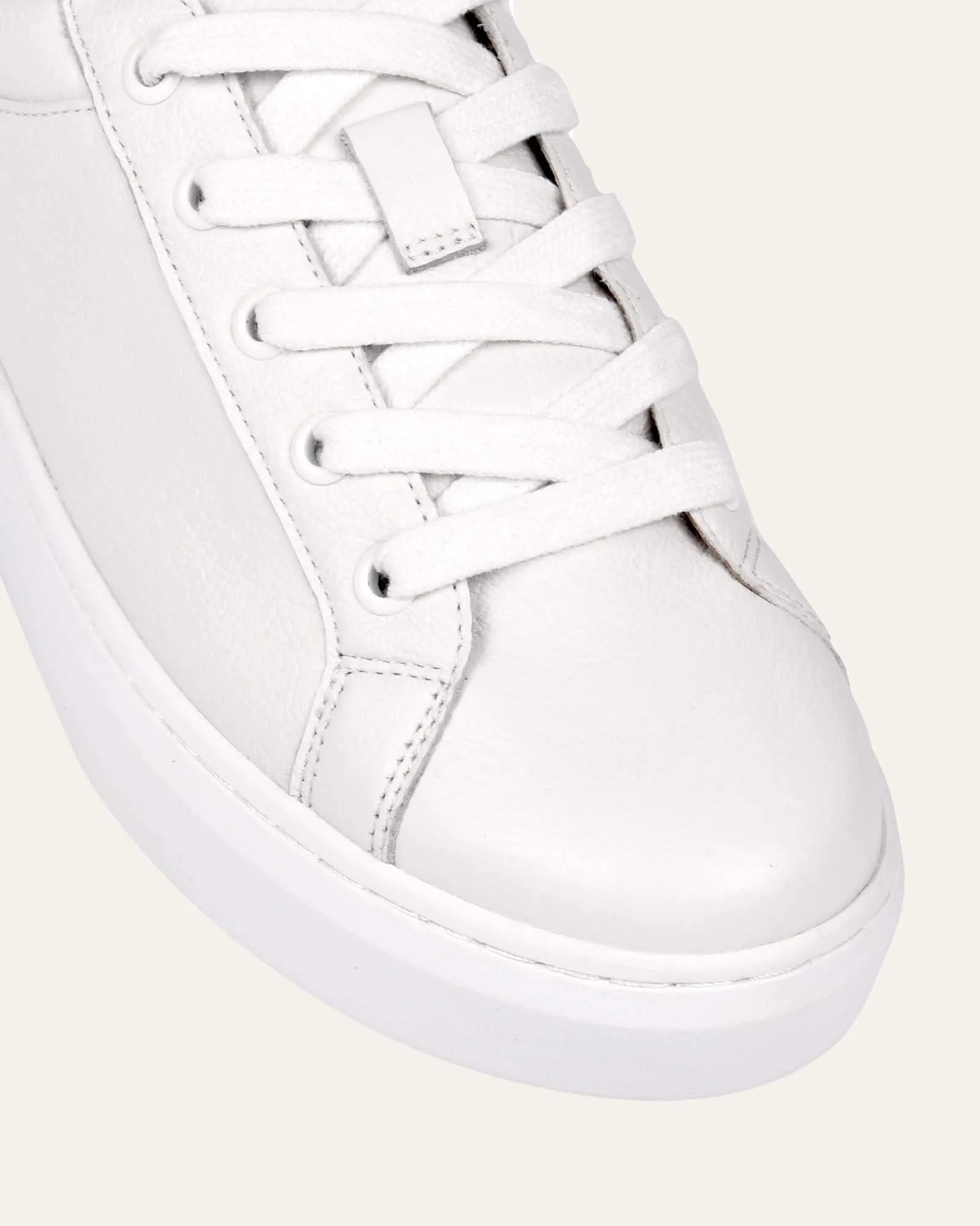 HILDA SNEAKERS CUIR BLANC
