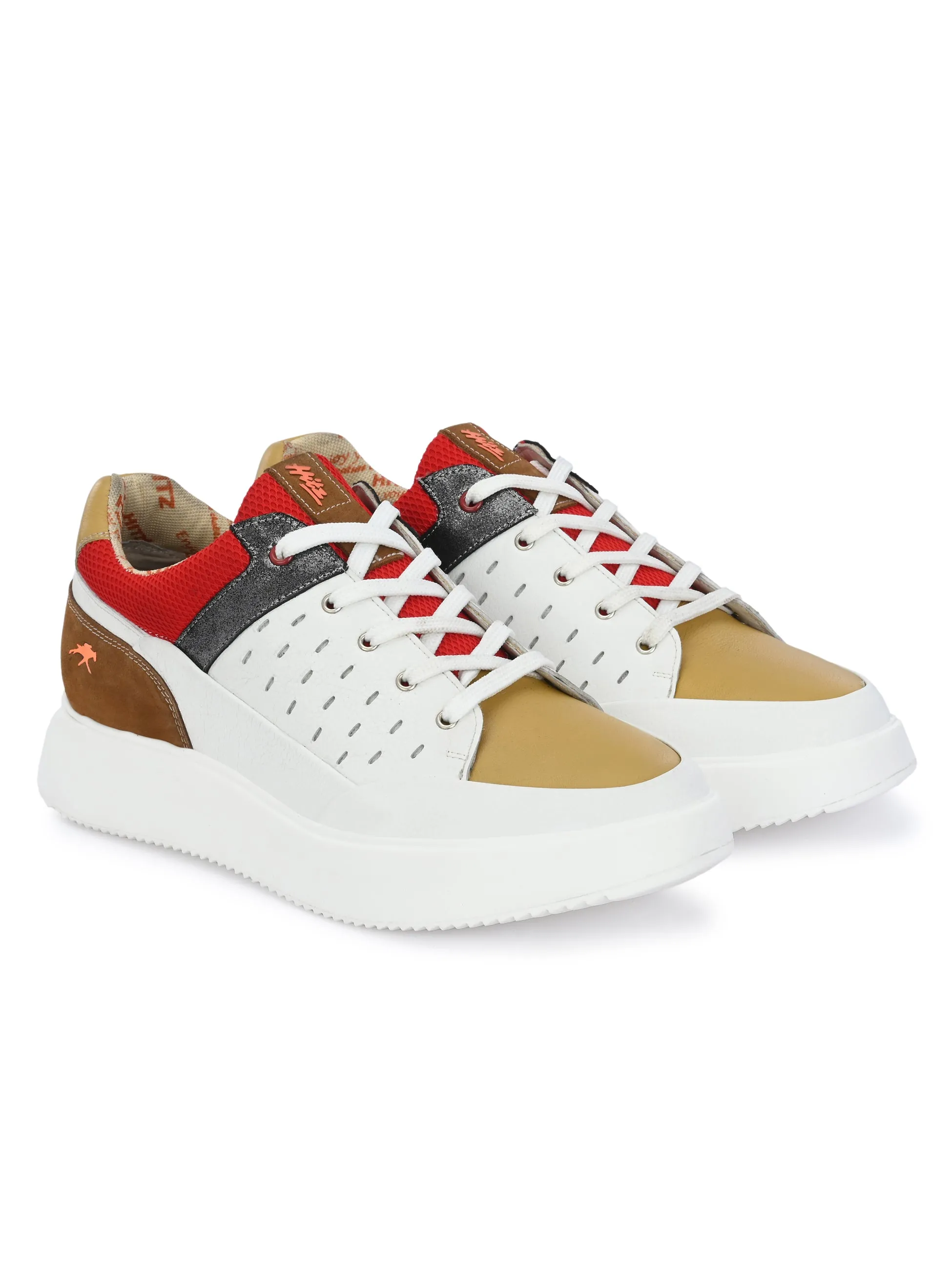 HITZ301 - Chaussures de course décontractées blanches pour hommes