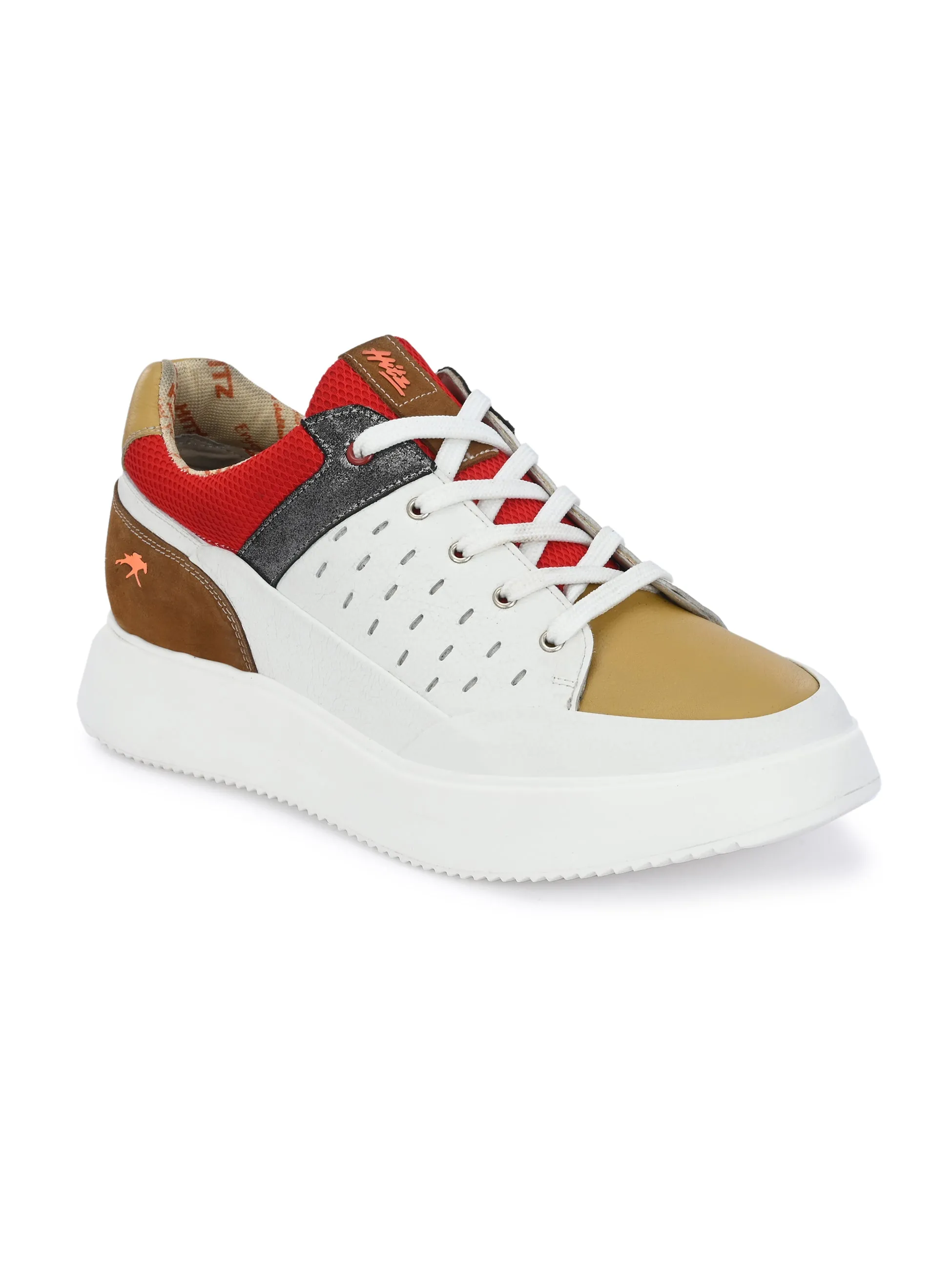 HITZ301 - Chaussures de course décontractées blanches pour hommes