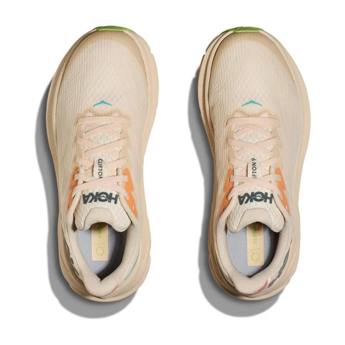 Hoka One One Chaussures Femme Clifton 9 Vanille/Astral Hoka One One
