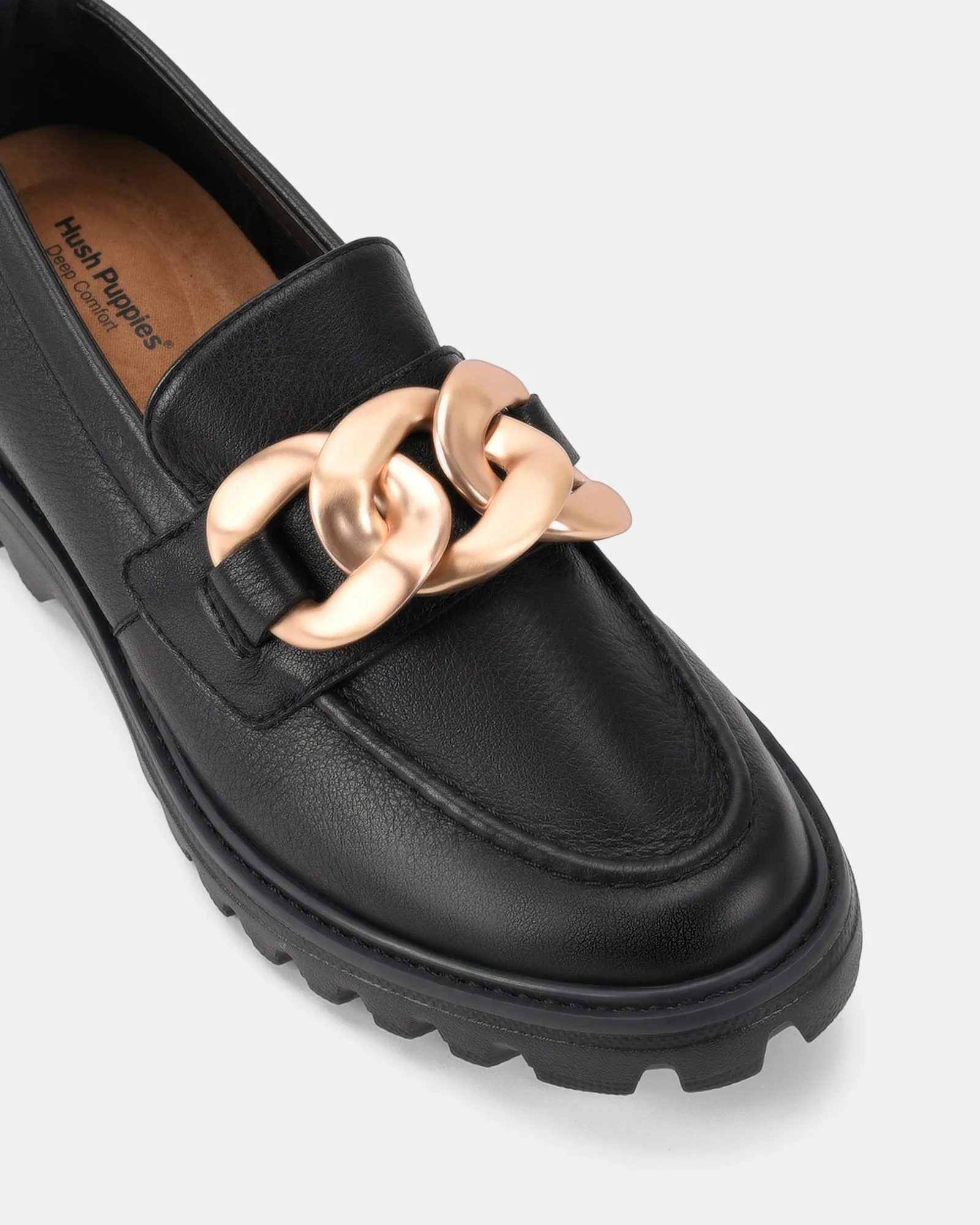 Hush Puppies Chaussures Brooklyn Noir/Or