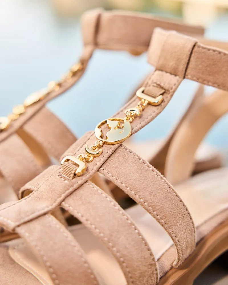 Sandales en similicuir vegan recyclé Hyacinthe | Sable