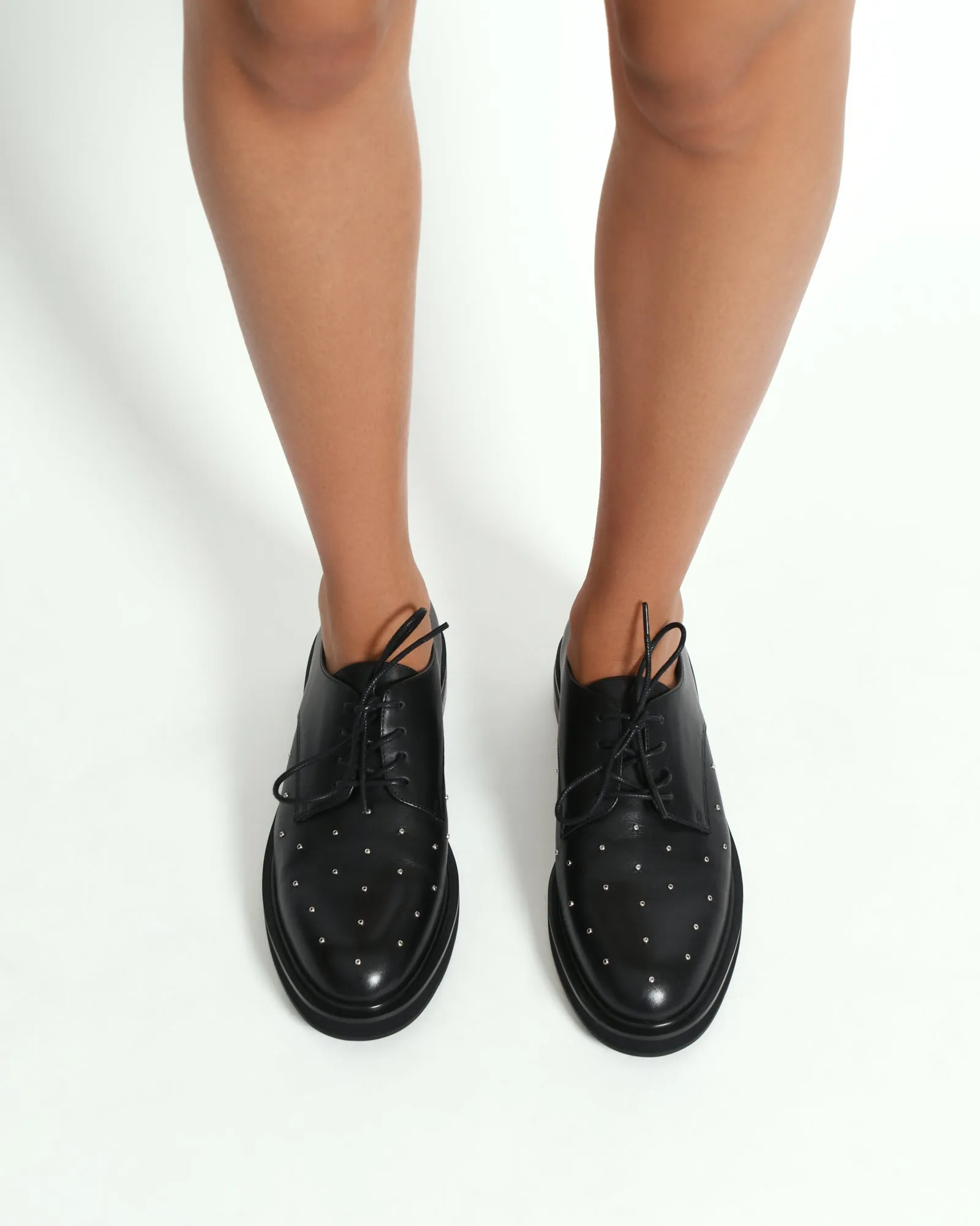 IKER LACETS CUIR NOIR