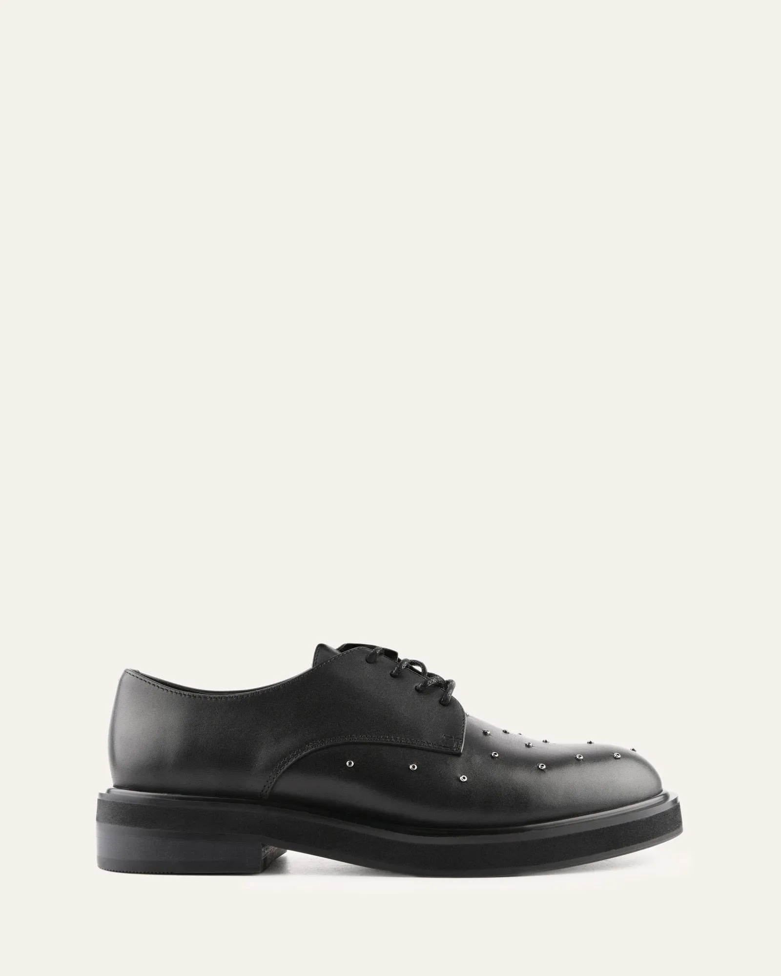 IKER LACETS CUIR NOIR