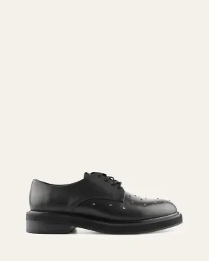 IKER LACETS CUIR NOIR