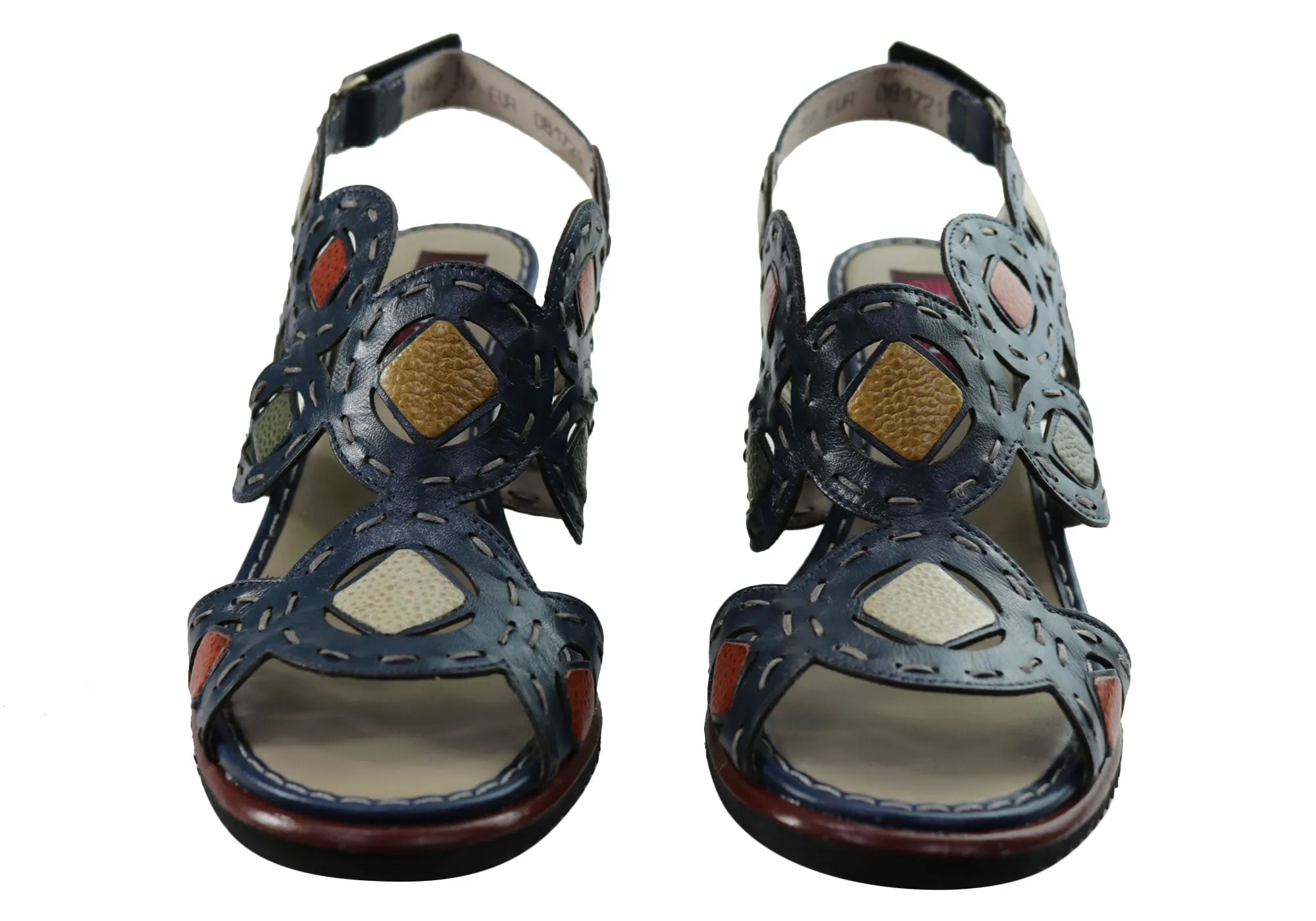 J Gean Sonya Sandales à Talon Compensé en Cuir Confortables pour Femmes Fabriquées au Brésil Chaussures J Gean