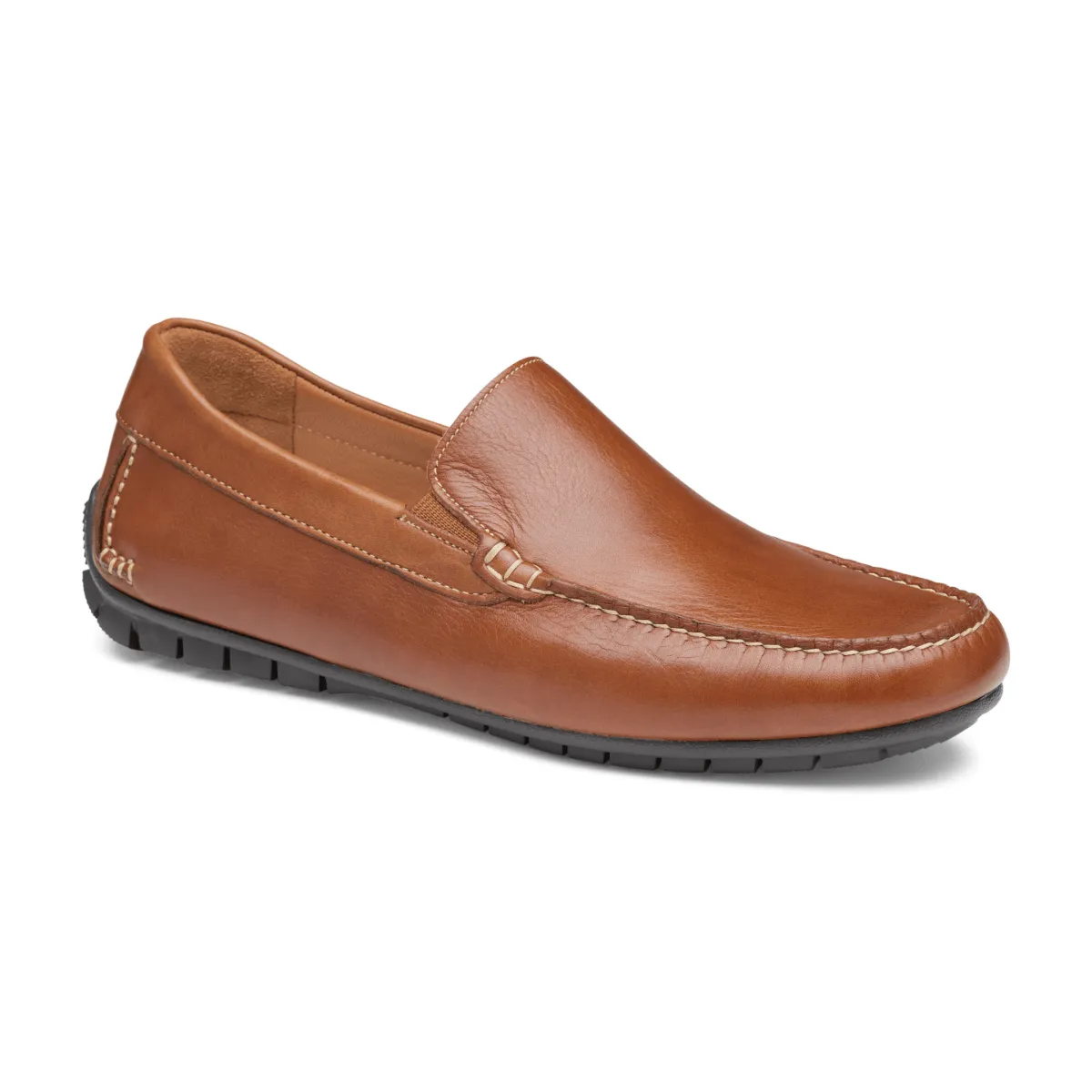 Johnston & Murphy Hommes Cort Moc Venise Grain Plein Cuir Tan