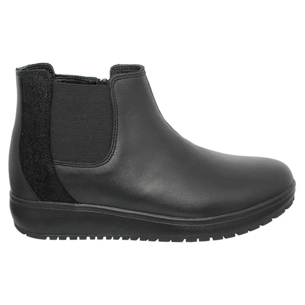 Bottes Chelsea pour femmes en velours de cuir pleine fleur Joya London II