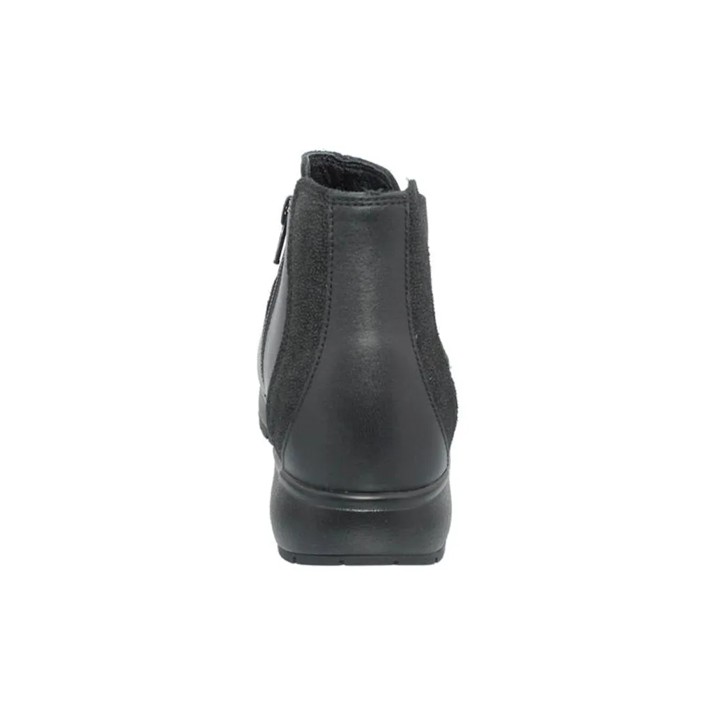 Bottes Chelsea pour femmes en velours de cuir pleine fleur Joya London II