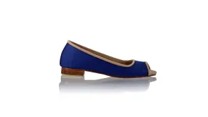 Kate Peeptoe 20mm Ballet - Lin bleu foncé