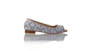 Kate Peeptoe Ballerine 20mm - Gris Alam Endek MA