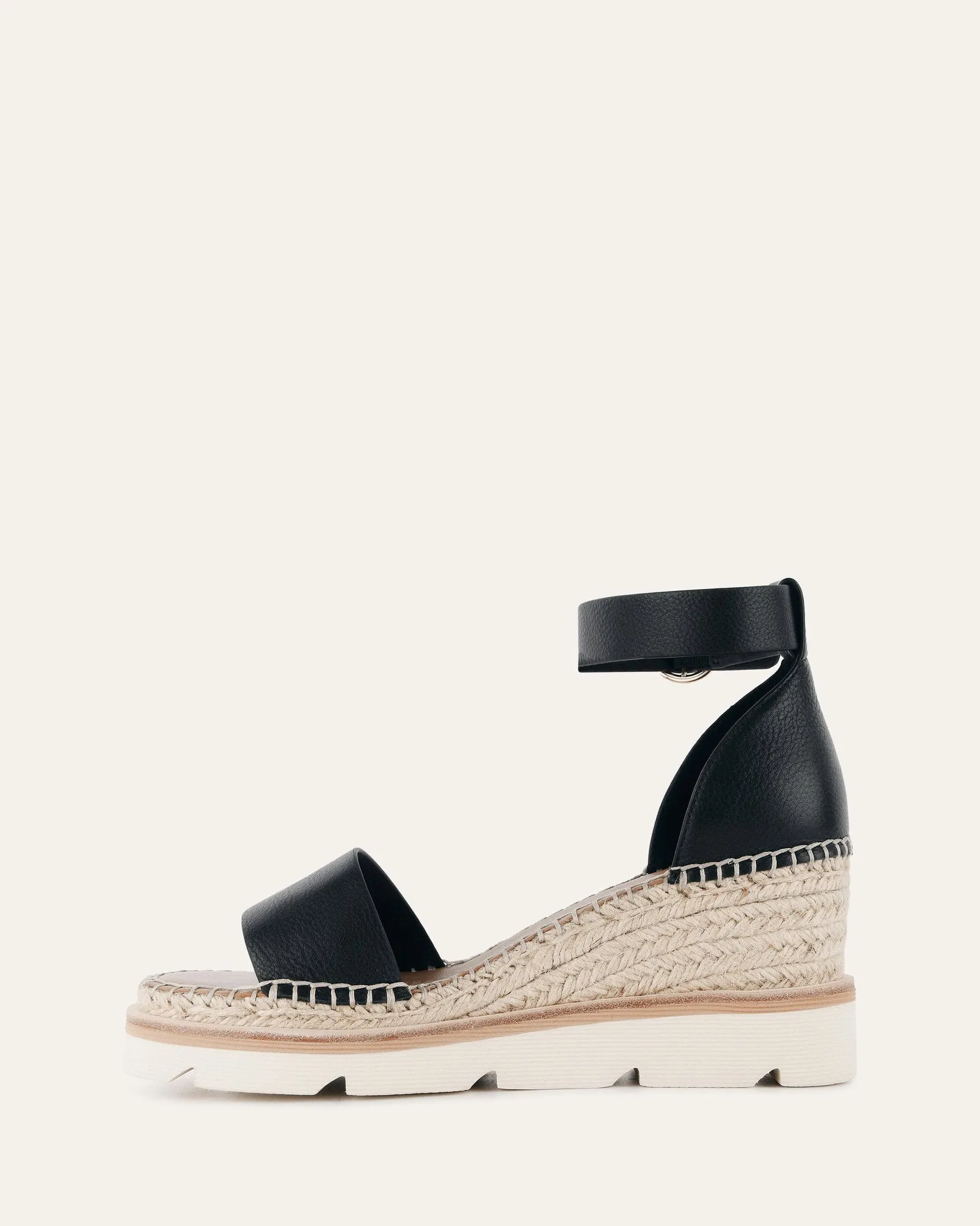 KELLY ESCARPINS À TALON MOYEN WEDGES NOIR ET BLANC