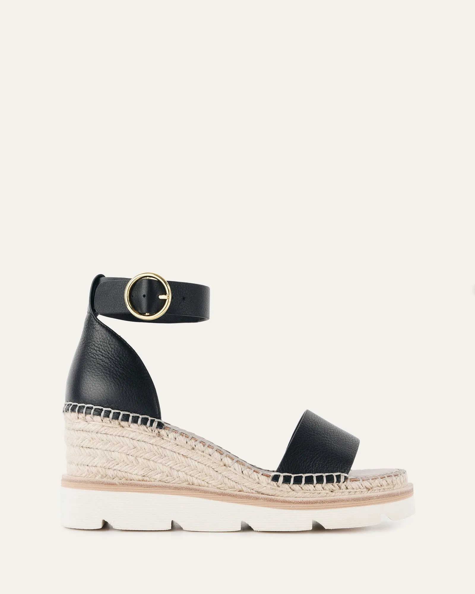 KELLY ESCARPINS À TALON MOYEN WEDGES NOIR ET BLANC