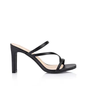 Mules Kipper à talon bloc - Noir lisse