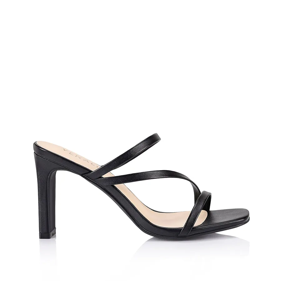 Mules Kipper à talon bloc - Noir lisse