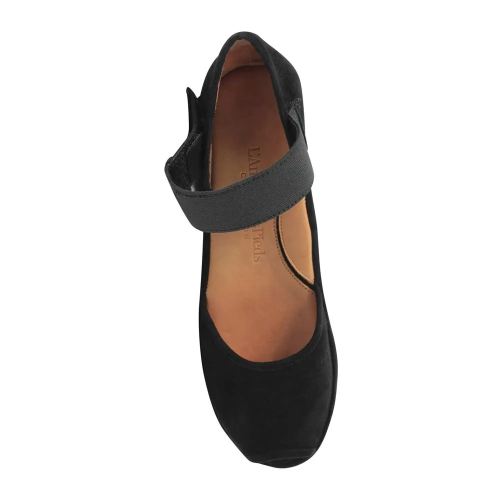 L'Amour Des Pieds Femme Amadour Suède Noir