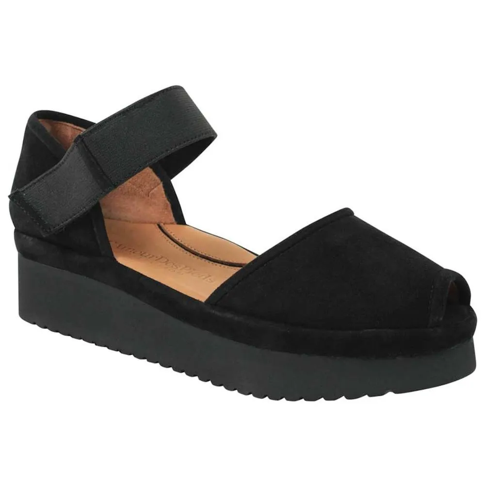 L'Amour Des Pieds Femme Amadour Suède Noir