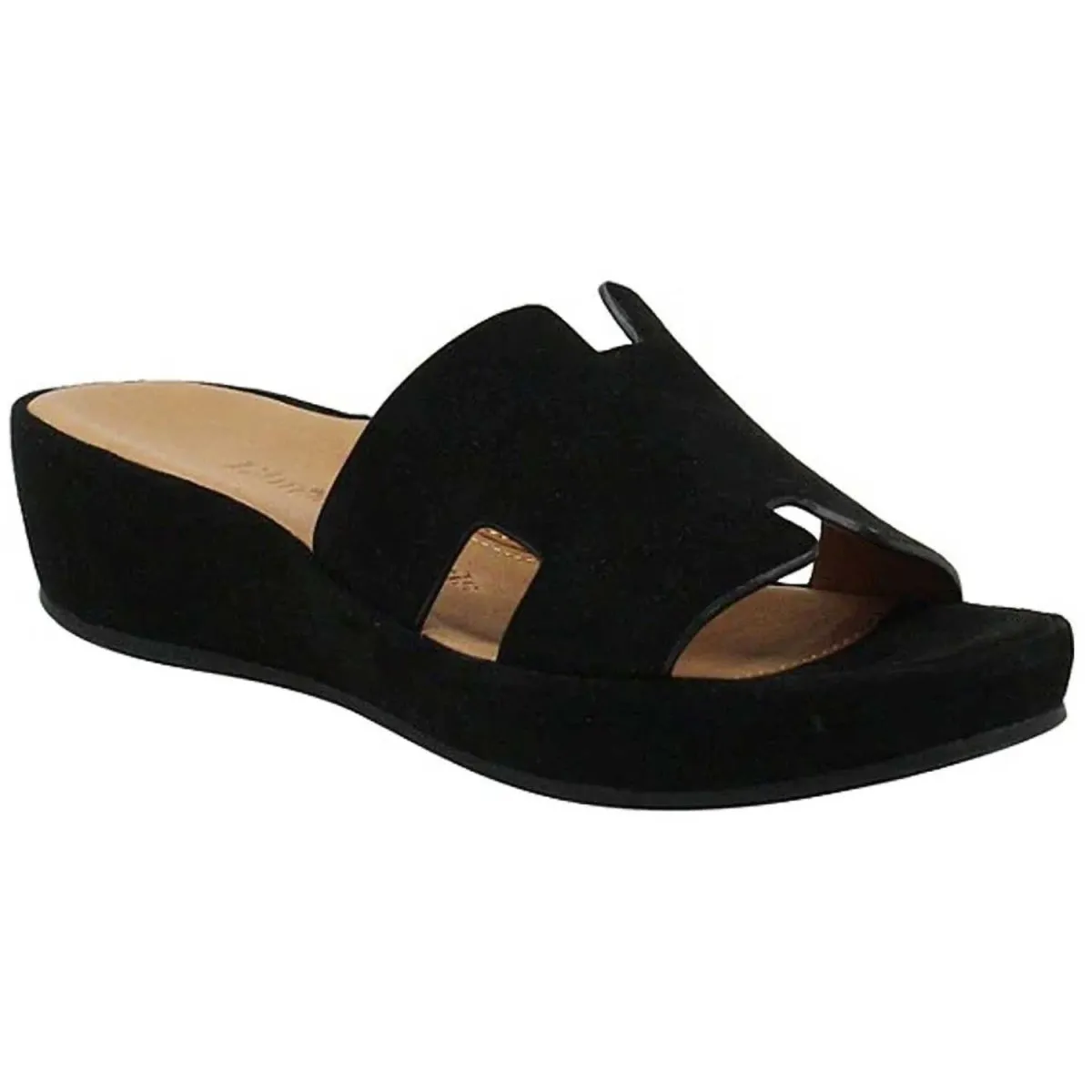 LAmour Des Pieds Femmes Catania Suède Noir