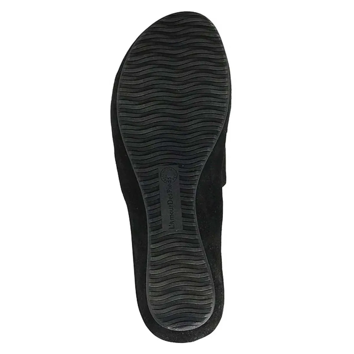LAmour Des Pieds Femmes Catania Suède Noir