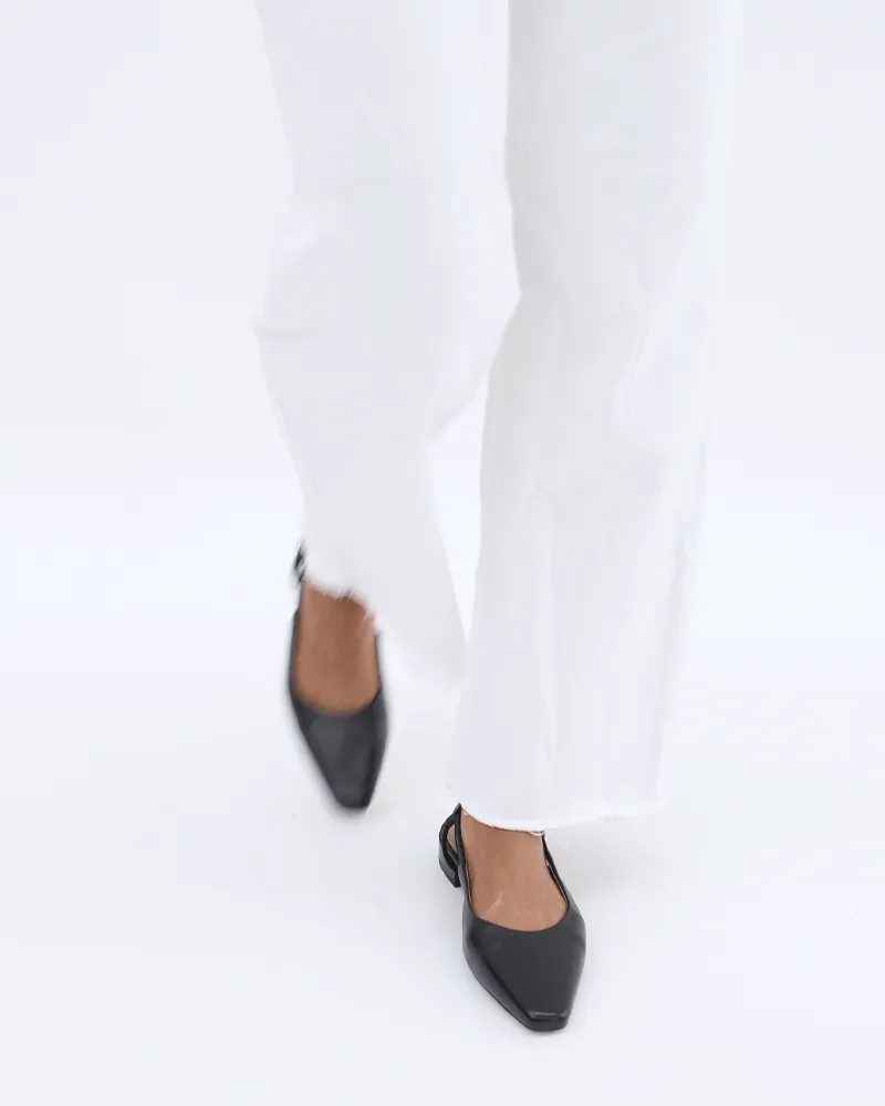 LARISSA ROBE BALLERINES CUIR NOIR