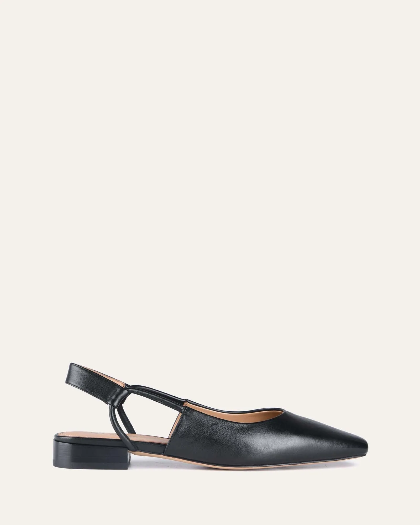 LARISSA ROBE BALLERINES CUIR NOIR