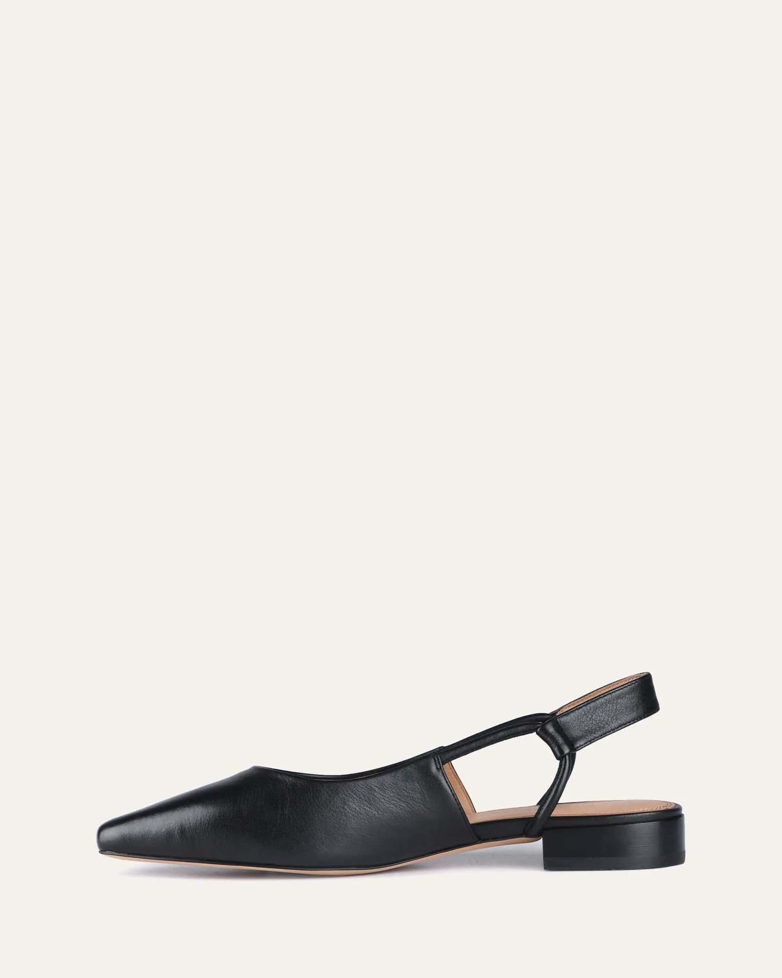 LARISSA ROBE BALLERINES CUIR NOIR