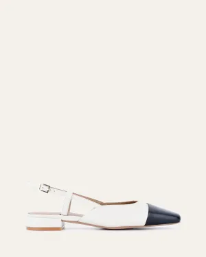 LEAH ROBE BALLERINES BLANC CASSÉ MULTICOLORE