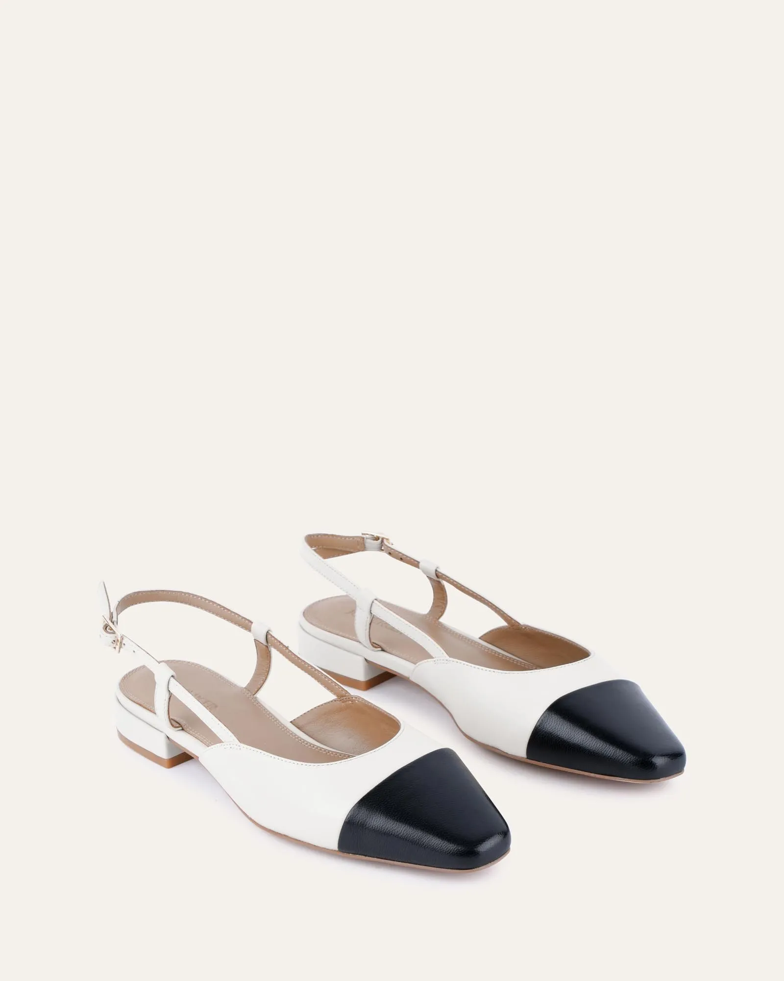 LEAH ROBE BALLERINES BLANC CASSÉ MULTICOLORE