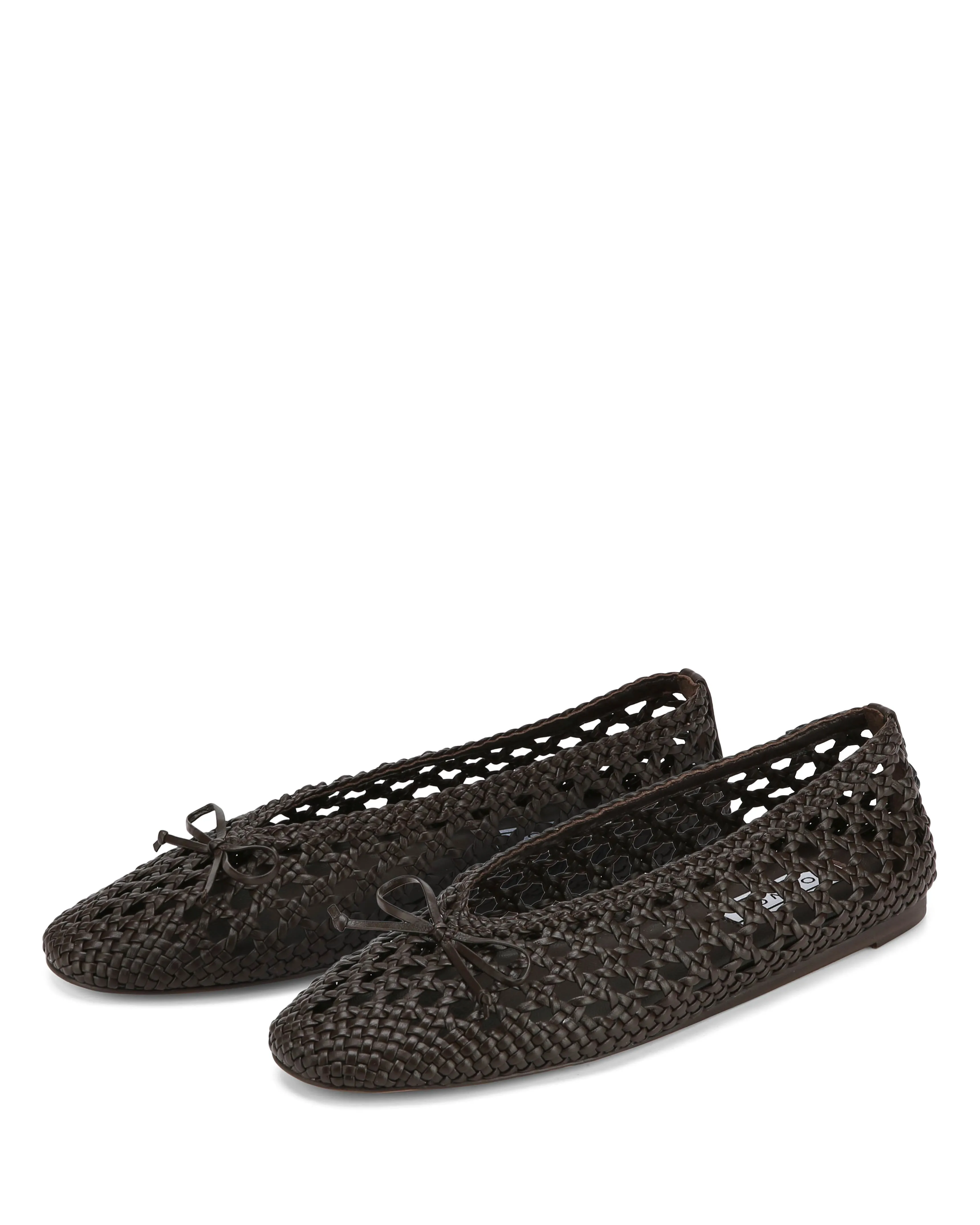 Leni Weave Cuir Marron