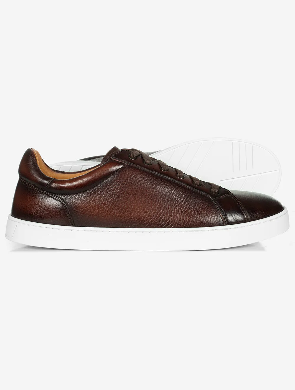 Baskets Leve White Sole Marron