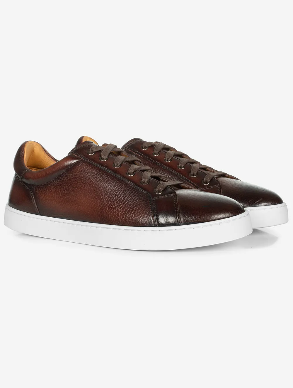 Baskets Leve White Sole Marron