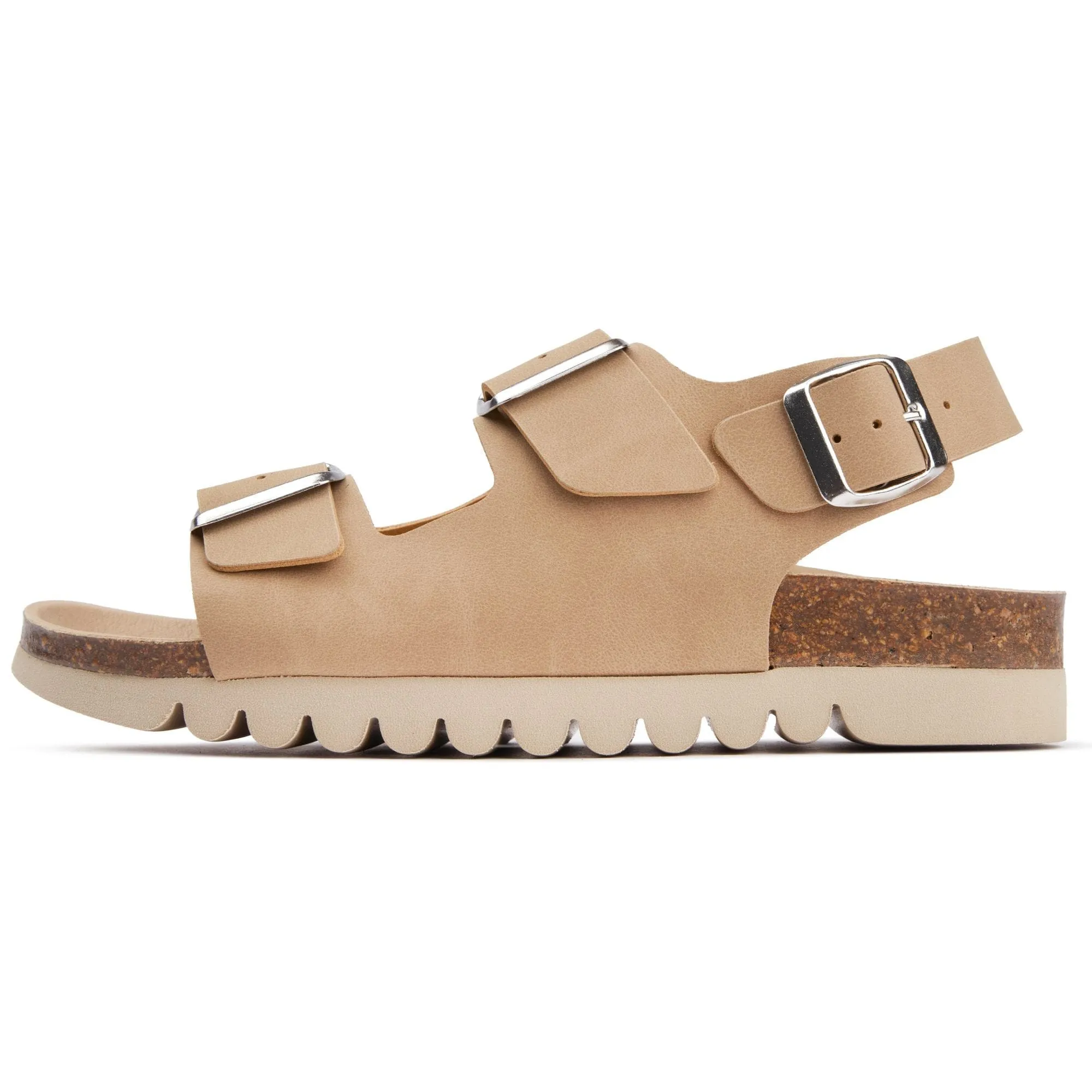 Sandales vegan pour femmes Lima avec semelle intérieure | Beige
