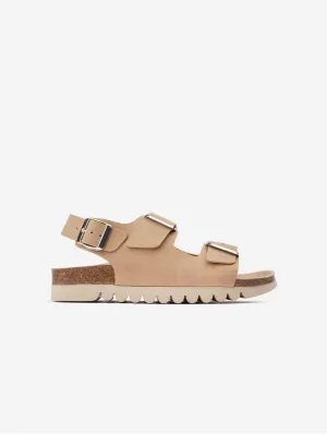 Sandales vegan pour femmes Lima avec semelle intérieure | Beige