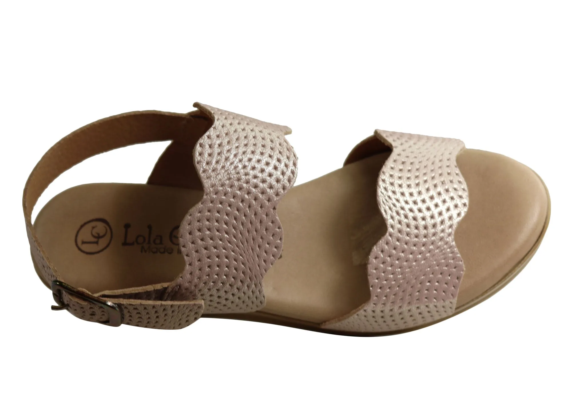 Sandales à Wedge en Cuir Confortables pour Femmes Lola Canales Belinda Fabriquées en Espagne Chaussures Lola Canales