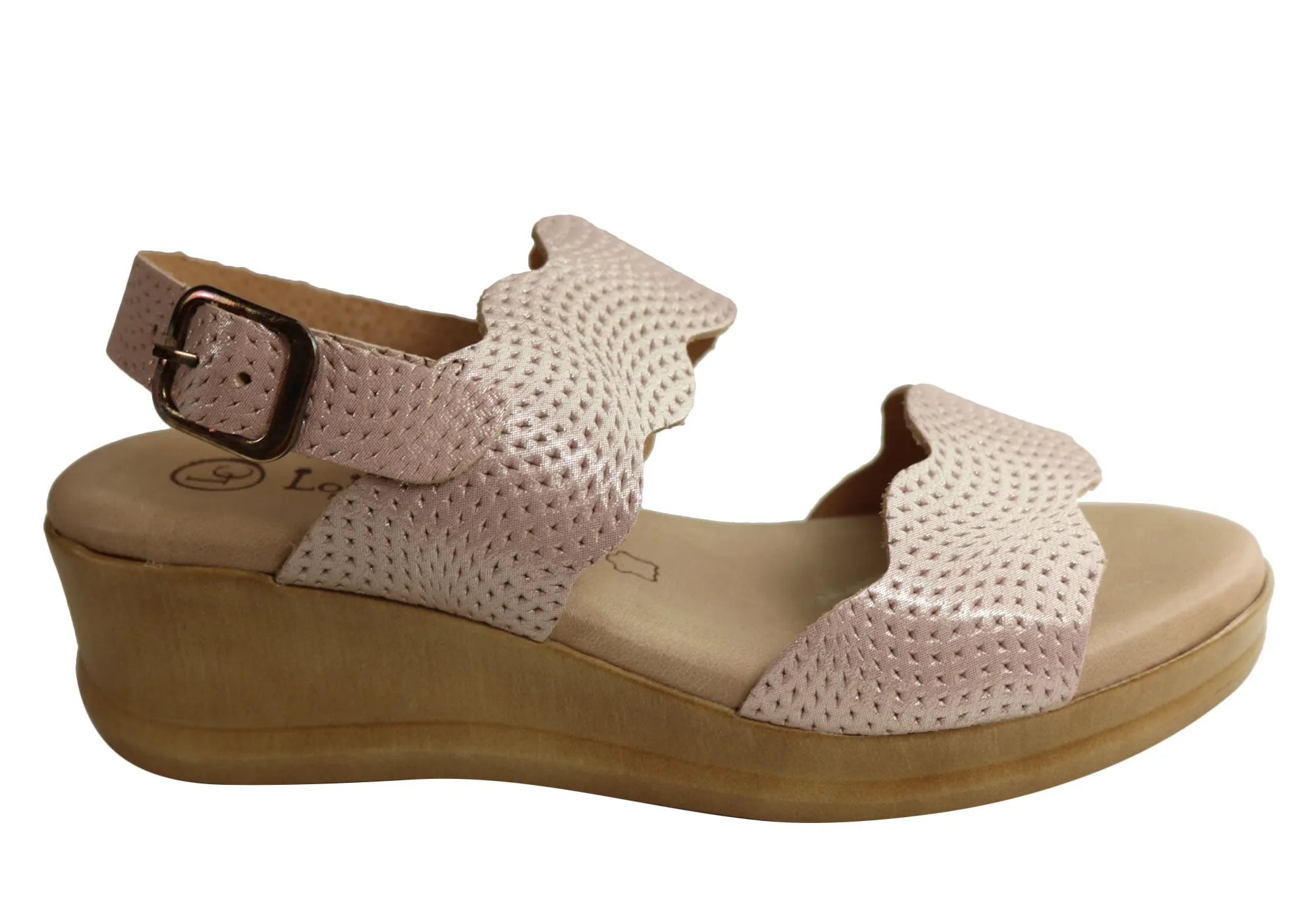 Sandales à Wedge en Cuir Confortables pour Femmes Lola Canales Belinda Fabriquées en Espagne Chaussures Lola Canales