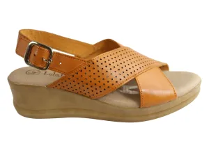 Lola Canales Eden Sandales Femme à Talon Compensé en Cuir Confort Fabriquées en Espagne Chaussures Lola Canales