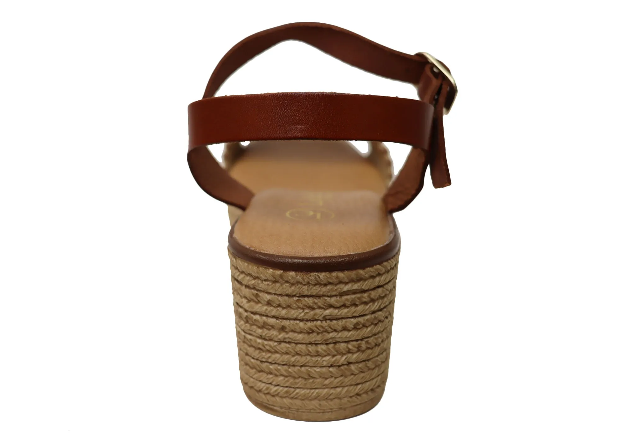 Sandales à plateforme en cuir espagnol pour femmes Lola Canales Pambula - Chaussures Lola Canales
