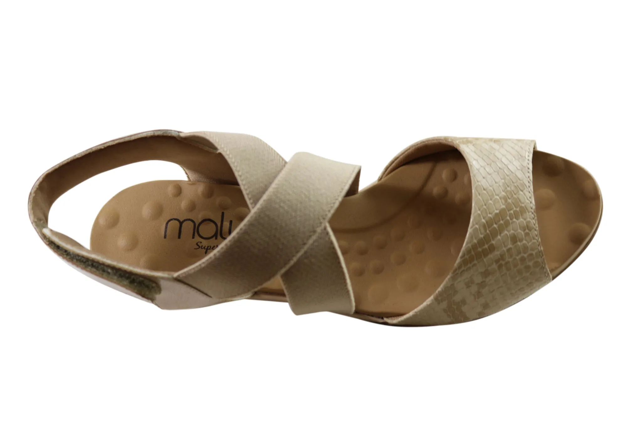 Malu Supercomfort Camari Sandales à Talon Confortables pour Femmes Fabriquées au Brésil Chaussures Malu Supercomfort