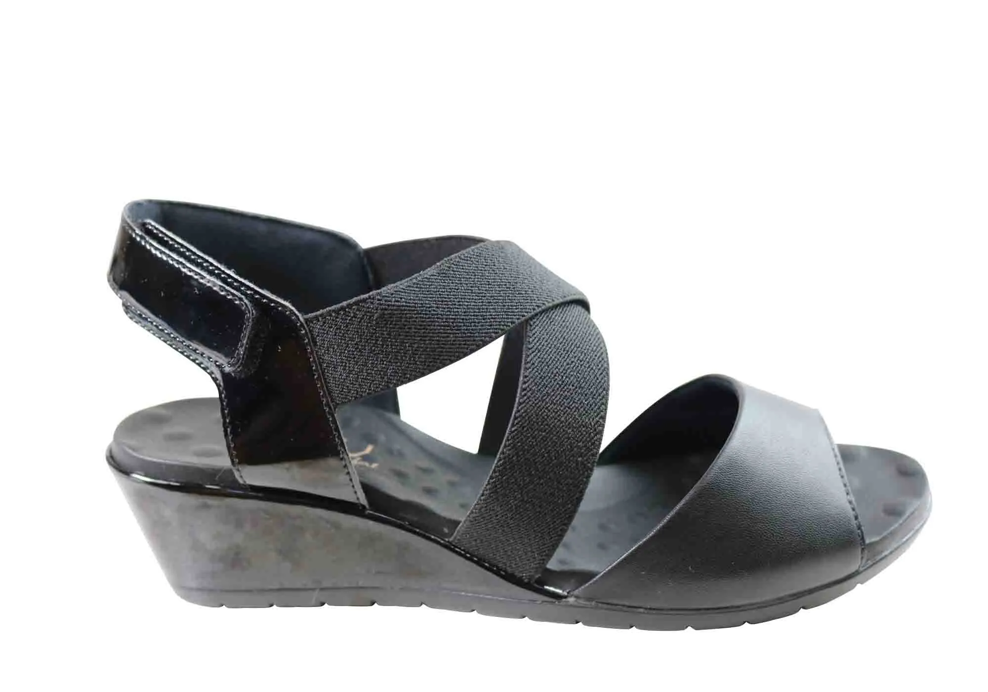 Malu Supercomfort Camari Sandales à Talon Confortables pour Femmes Fabriquées au Brésil Chaussures Malu Supercomfort
