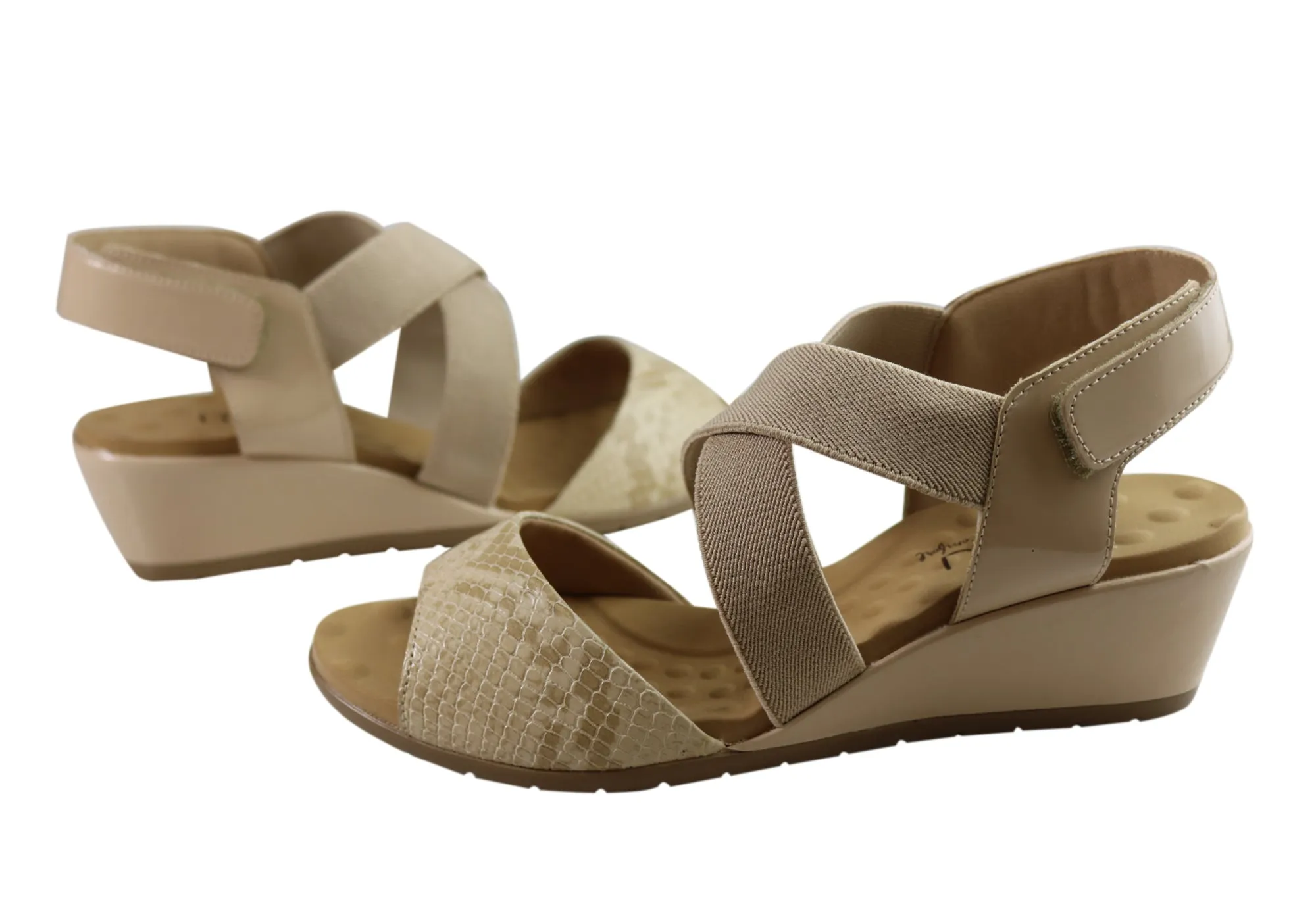 Malu Supercomfort Camari Sandales à Talon Confortables pour Femmes Fabriquées au Brésil Chaussures Malu Supercomfort