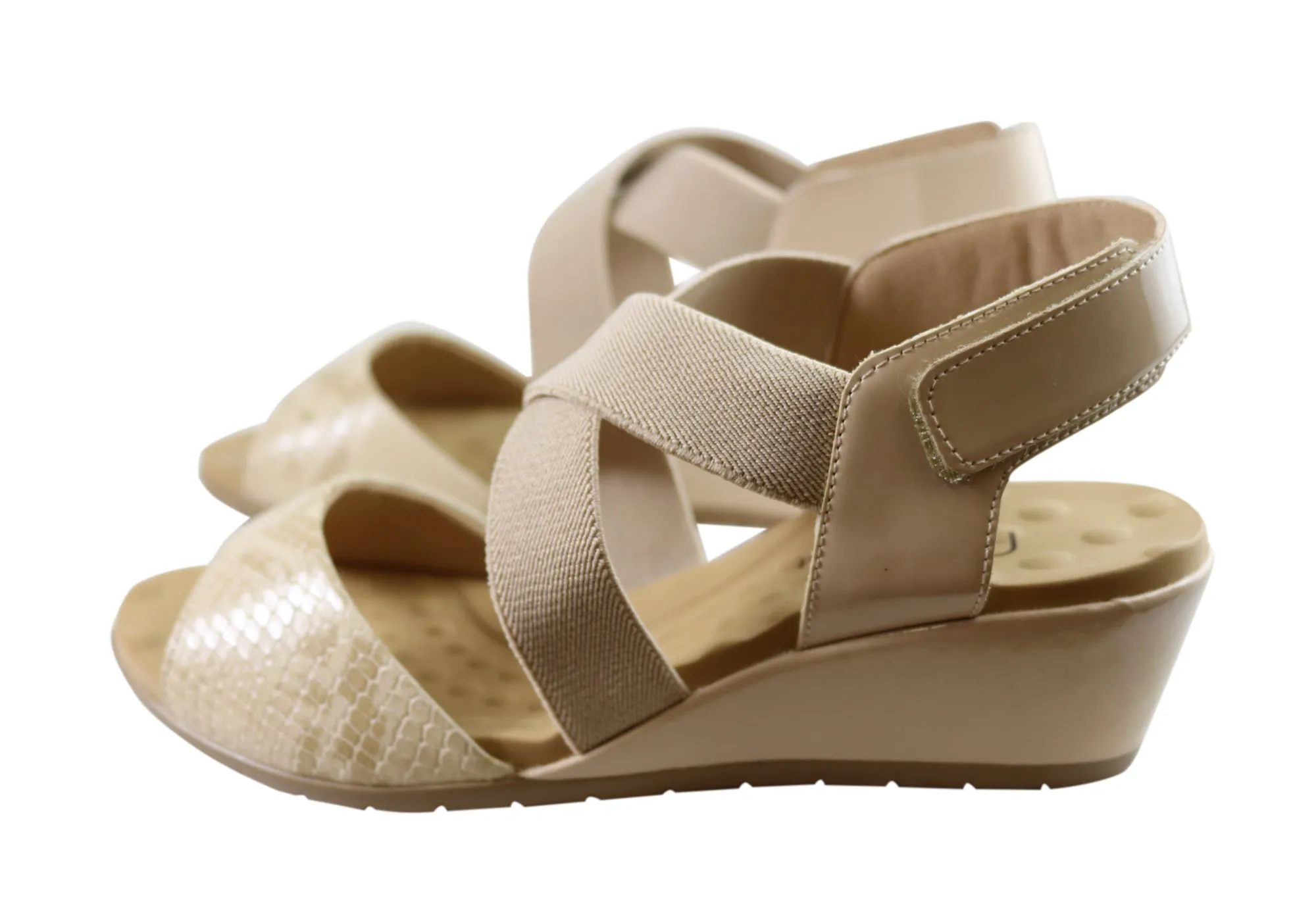 Malu Supercomfort Camari Sandales à Talon Confortables pour Femmes Fabriquées au Brésil Chaussures Malu Supercomfort