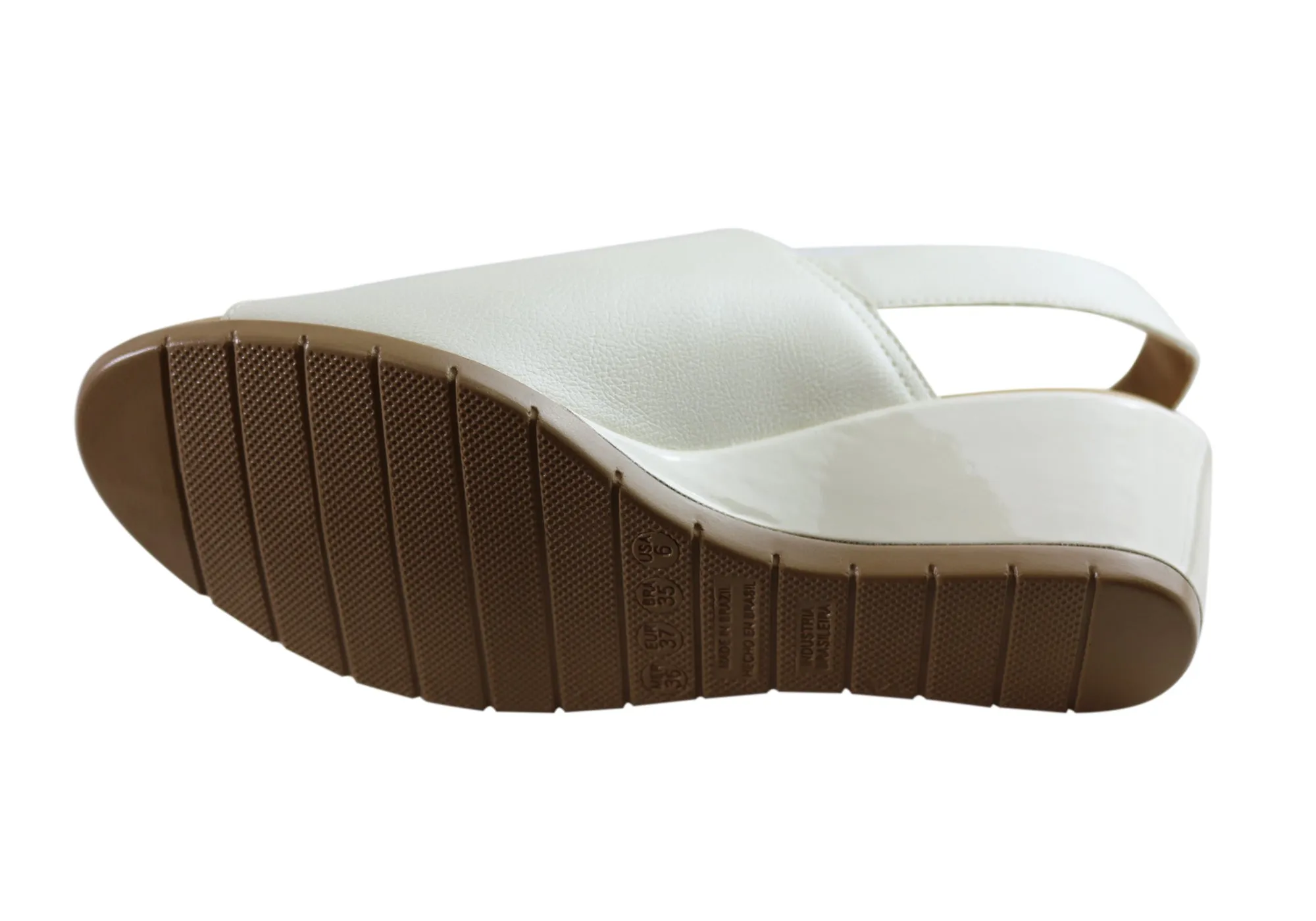 Sandales à Wedge Confortables pour Femmes Malu Supercomfort Elora Fabriquées au Brésil Chaussures Malu Supercomfort