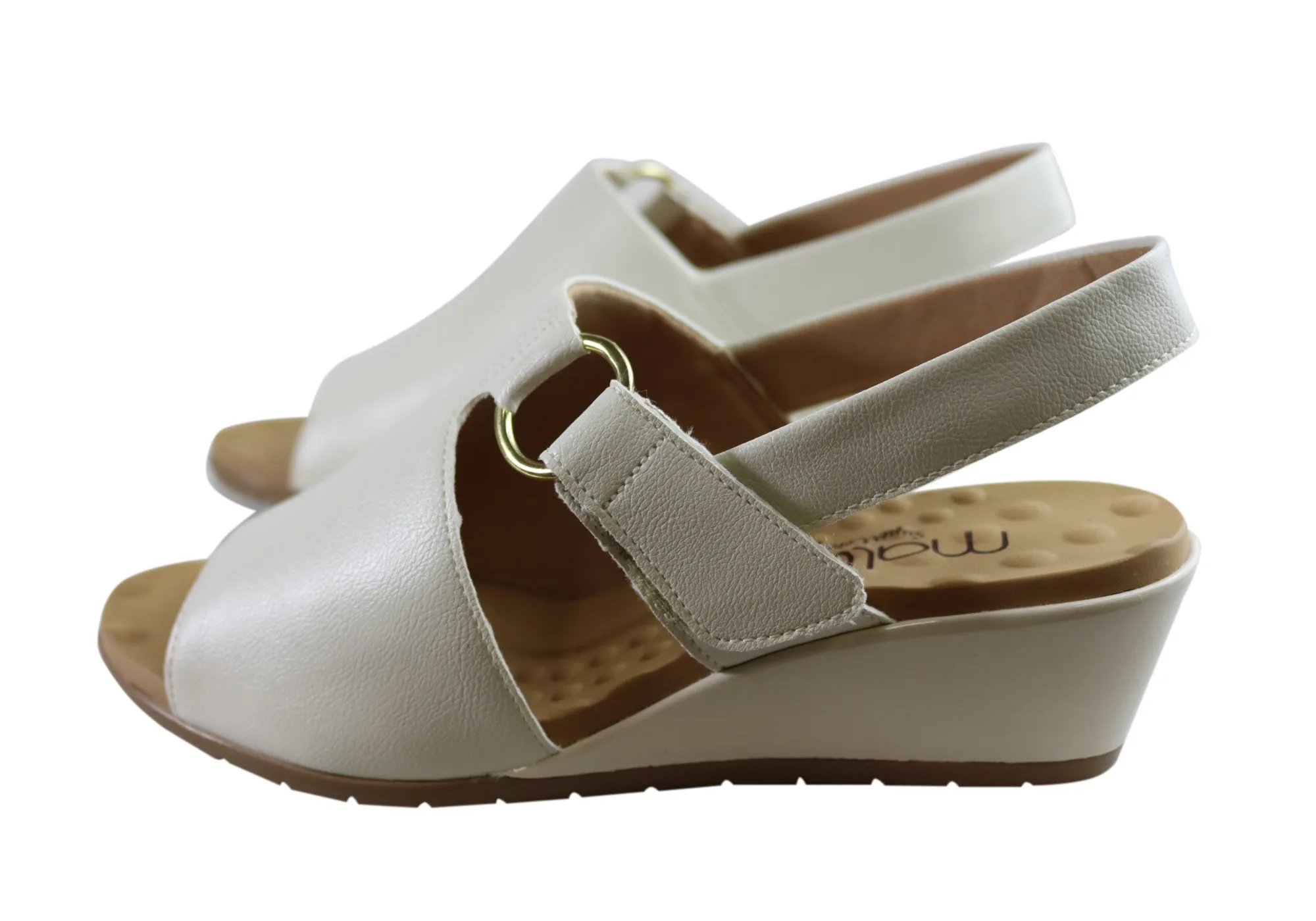 Sandales à Wedge Confortables pour Femmes Malu Supercomfort Elora Fabriquées au Brésil Chaussures Malu Supercomfort
