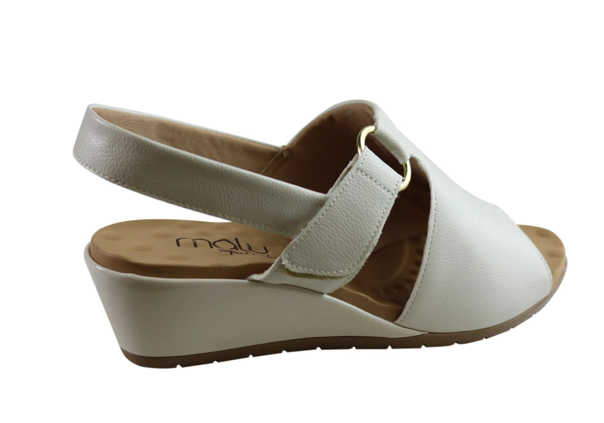 Sandales à Wedge Confortables pour Femmes Malu Supercomfort Elora Fabriquées au Brésil Chaussures Malu Supercomfort